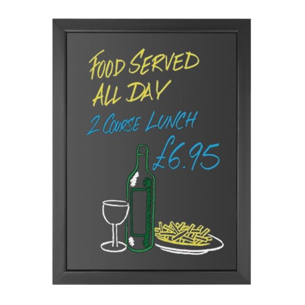 Olympia Wallboard Black Wooden Frame - 600x800mm - Image 6