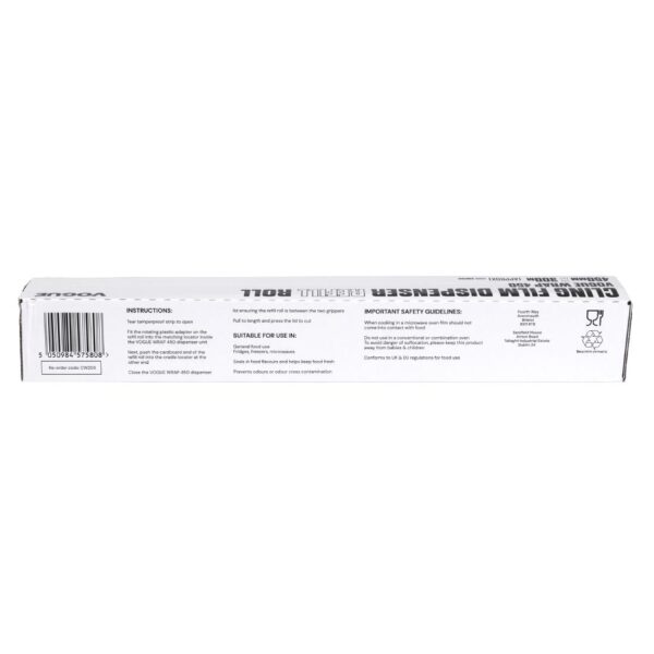 Vogue Wrap450 Cling Film Refill (Pack 3) - Image 3