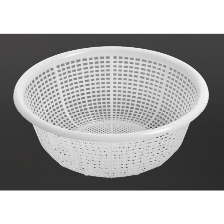 Vogue Round Colander Polyethelene White - 375mm 14 3/4"