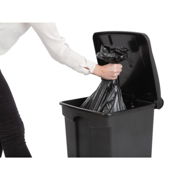 Jantex Kitchen Pedal Bin Black - 45Ltr - Image 6