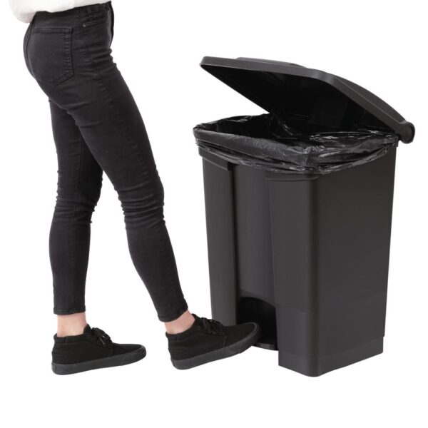 Jantex Kitchen Pedal Bin Black - 65Ltr - Image 5