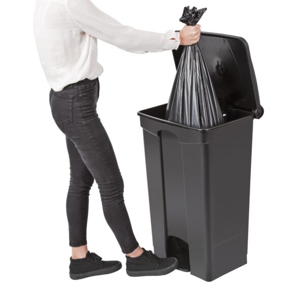 Jantex Kitchen Pedal Bin Black - 87Ltr - Image 6