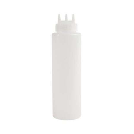 Vogue Squeeze Bottle Clear 3 Nozzle - 36oz