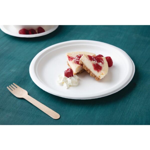 Fiesta Compostable Bagasse Round Plate 10" (Pack 50) - Image 2