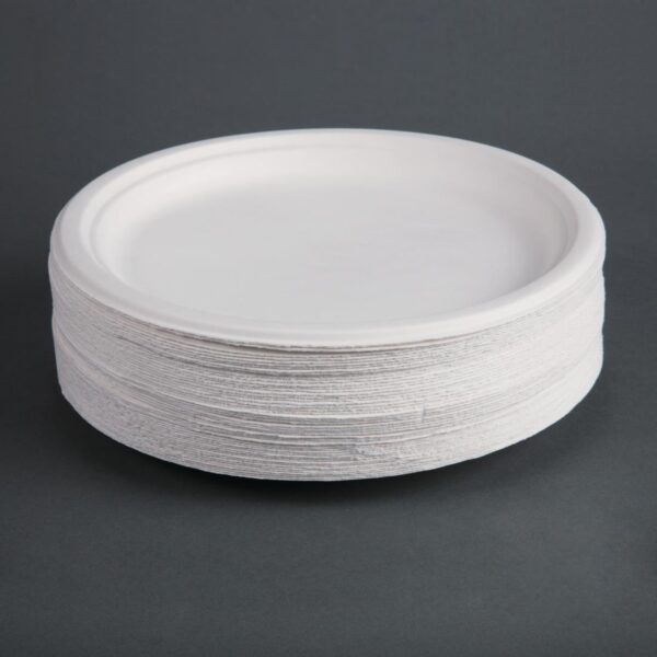 Fiesta Compostable Bagasse Round Plate 10" (Pack 50) - Image 6