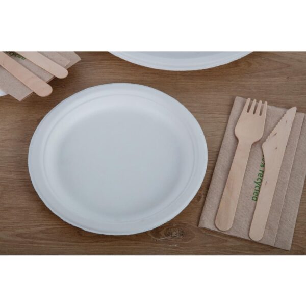 Fiesta Compostable Bagasse Round Plate 7'' (Pack 50) - Image 3