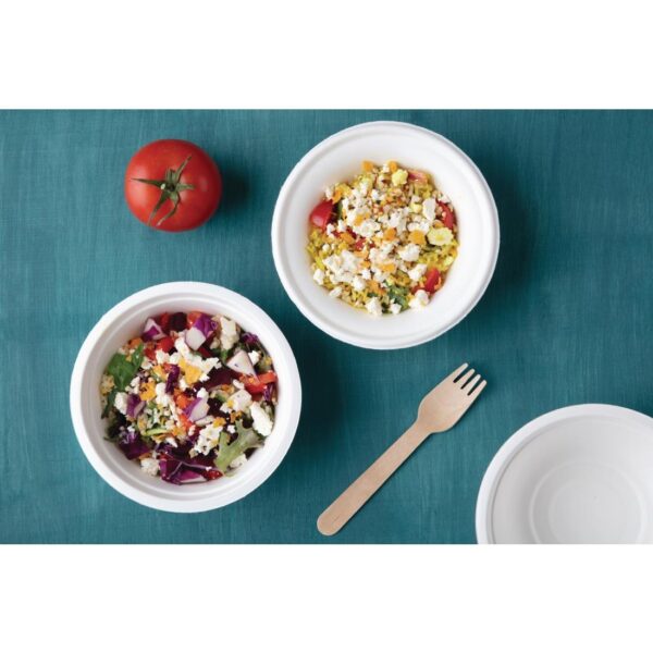 Fiesta Compostable Bagasse Round Bowl 12oz (Pack 50) - Image 3