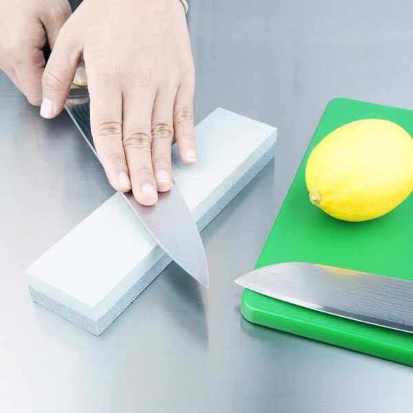 Vogue Sharpening Stone 120/240 Grit - 203x51x25mm - Image 4