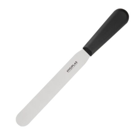 Hygiplas Plastic Handled Spatula/Palette Knife Black - 20.5cm
