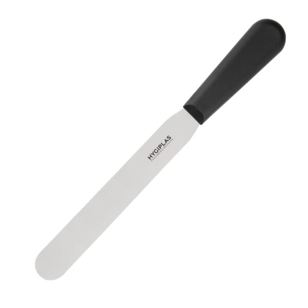 Hygiplas Plastic Handled Spatula/Palette Knife Black - 20.5cm