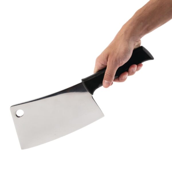 Vogue Cleaver Plastic Handle Black - 204mm 8" - Image 5