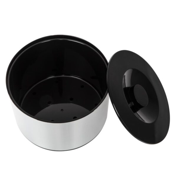 Large Brushed Aluminium Effect Ice Bucket - 10Ltr - Image 3