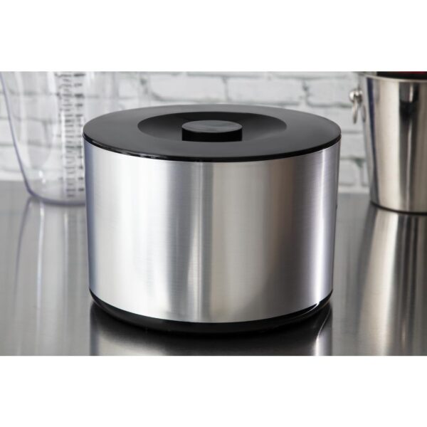 Large Brushed Aluminium Effect Ice Bucket - 10Ltr - Image 5