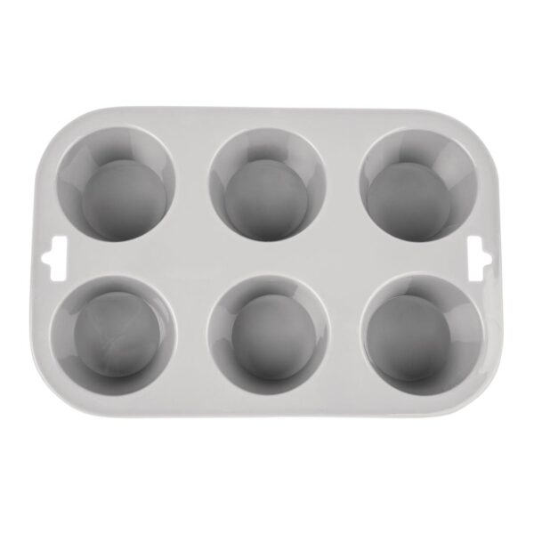 Vogue Silicone High Heat Flexible Muffin Tray (6 Cup) - Image 4