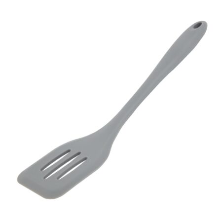 Vogue Silicone High Heat Flexible Slotted Turner Grey - 295mm 12"