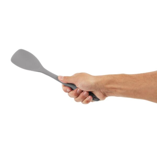 Vogue Silicone High Heat Spoonula Grey - 280mm - Image 4