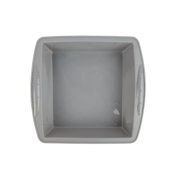 Vogue Silicone High Heat Flexible Square Bake Pan - 245x245mm 9 1/2x9 1/2" - Image 4