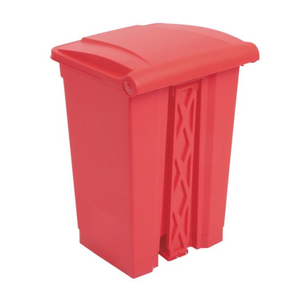 Jantex Kitchen Pedal Bin Red - 45Ltr - Image 3