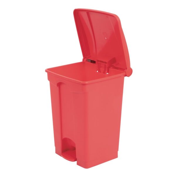Jantex Kitchen Pedal Bin Red - 45Ltr - Image 4