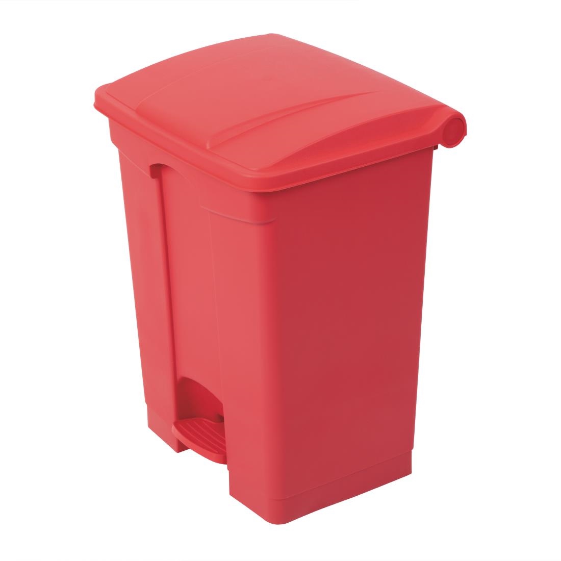 Jantex Kitchen Pedal Bin Red - 65Ltr - Image 2