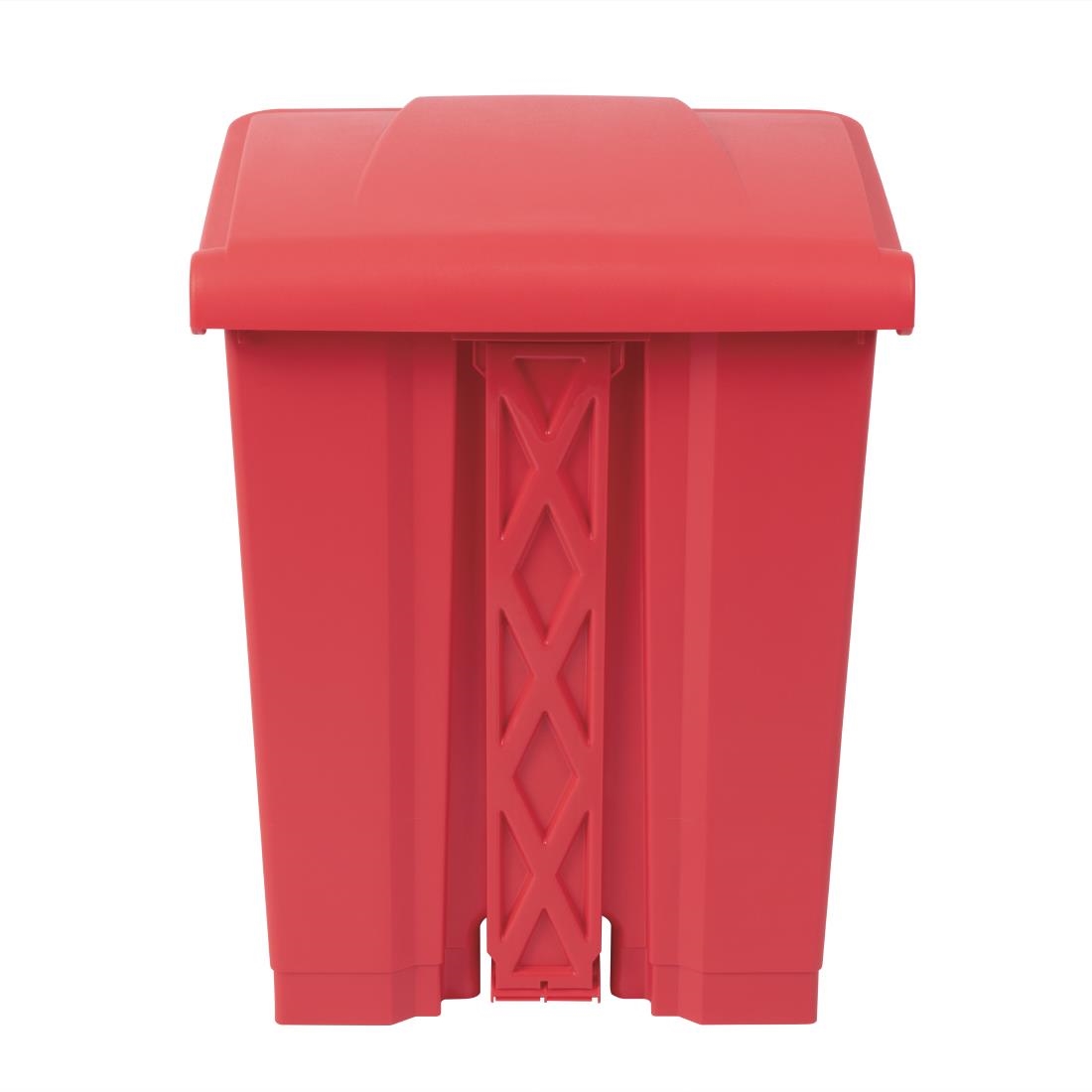 Jantex Kitchen Pedal Bin Red - 65Ltr - Image 3
