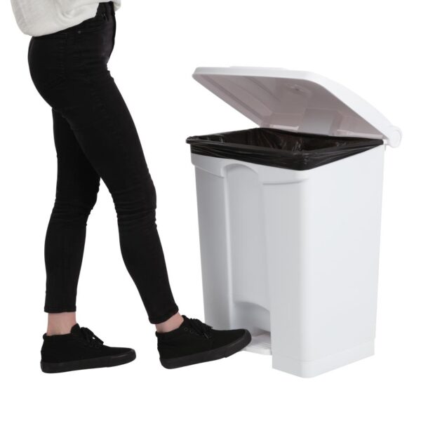 Jantex Kitchen Pedal Bin White - 65Ltr - Image 5