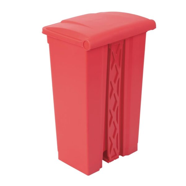 Jantex Kitchen Pedal Bin Red - 87Ltr - Image 3