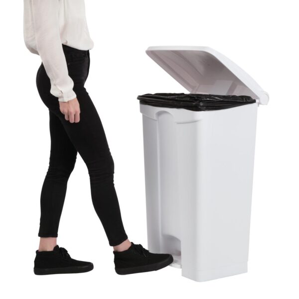 Jantex Kitchen Pedal Bin White - 87Ltr - Image 5
