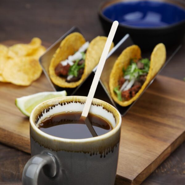 Fiesta Compostable Birch Wooden Coffee Stirrer - 190mm (Pack 1000) - Image 7