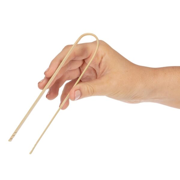 Fiesta Compostable Bamboo Tong - 160mm (Pack 50) - Image 4