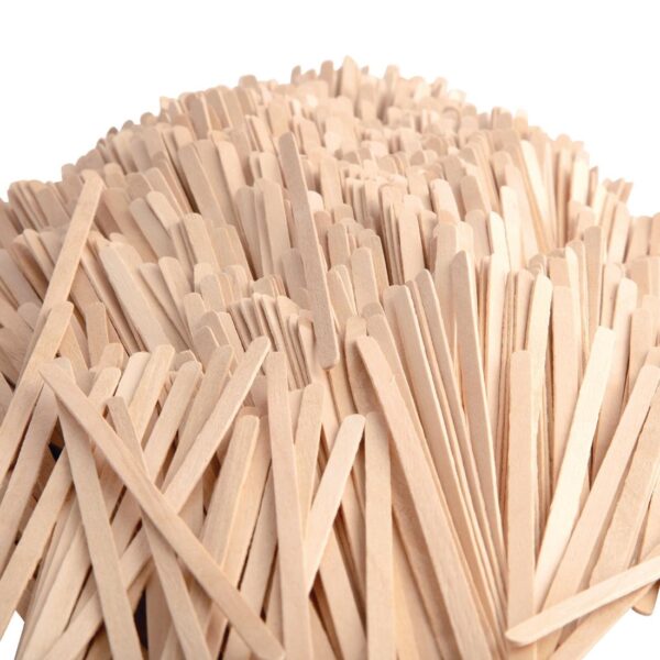 Fiesta Compostable Birch Wooden Coffee Stirrer - 140mm (Pack 1000) - Image 4