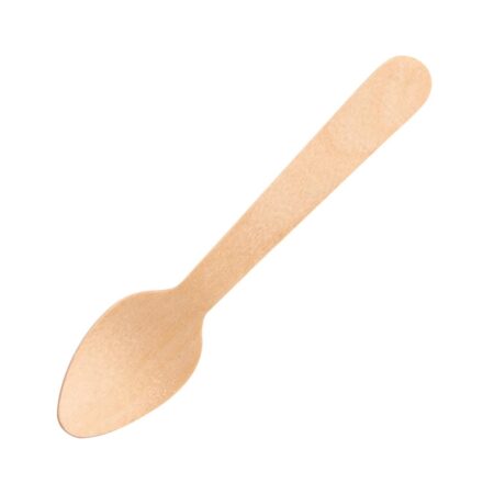 PR BUSTER - Fiesta Compostable Birch Wooden Teaspoon - 110mm (Pack 100)