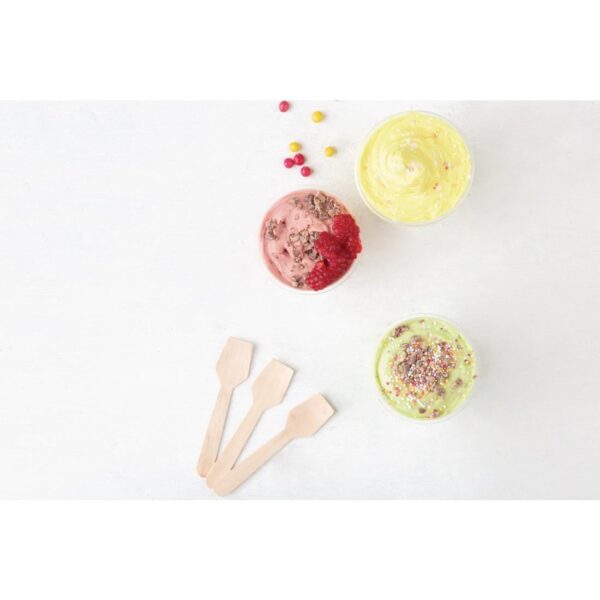 Fiesta Compostable Birch Wooden Ice Cream Scoop - 96mm (Pack 100) - Image 5