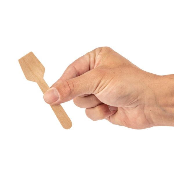 Fiesta Compostable Birch Wooden Ice Cream Scoop - 96mm (Pack 100) - Image 7