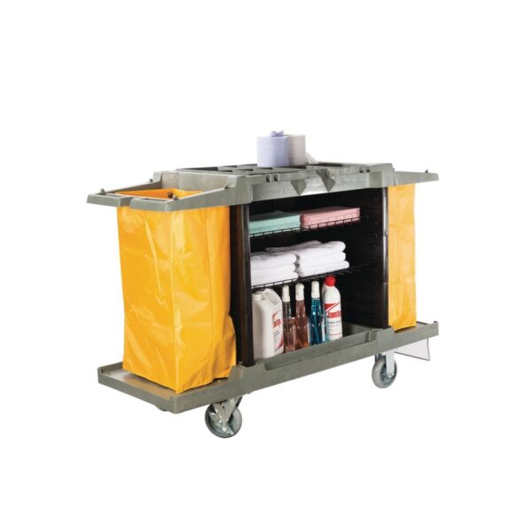Jantex Housekeeping Trolley (Standard) - 1460x540x990mm - Image 3