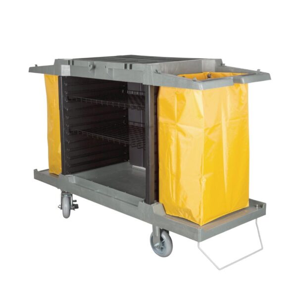 Jantex Housekeeping Trolley (Standard) - 1460x540x990mm - Image 4