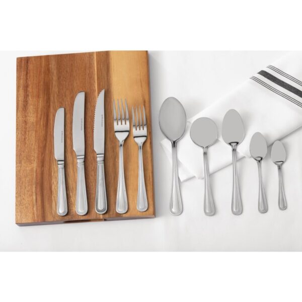 Olympia Bead Dessert Spoon St/St (Box 12) - Image 9