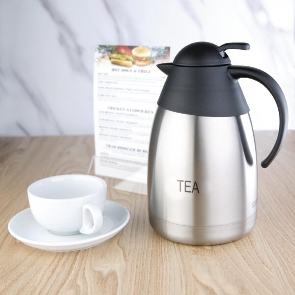 Olympia Vacuum Jug St/St Domed Lid - 1.5Ltr 'TEA' - Image 4