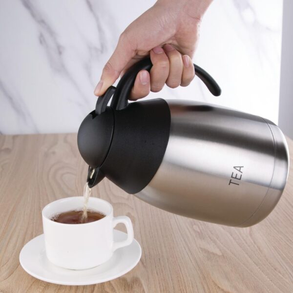 Olympia Vacuum Jug St/St Domed Lid - 1.5Ltr 'TEA' - Image 5