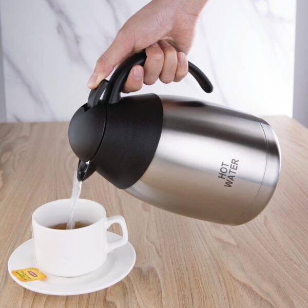 Olympia Vacuum Jug St/St Domed Lid - 1.5Ltr 'HOT WATER' - Image 5