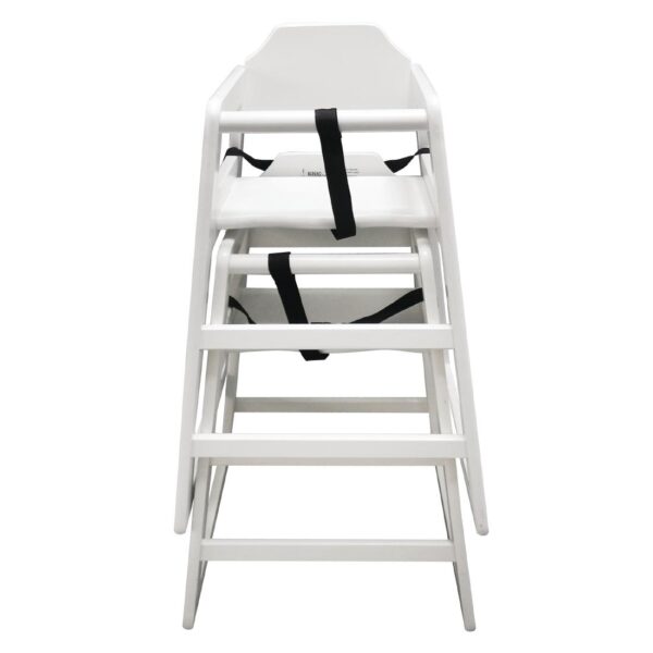 Bolero Wooden Highchair (Antique White) - Image 3