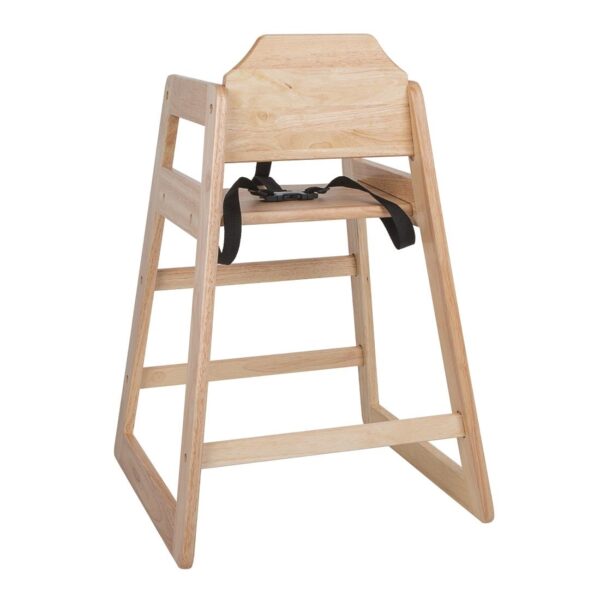 Bolero Wooden Highchair Natural Finish - Image 2