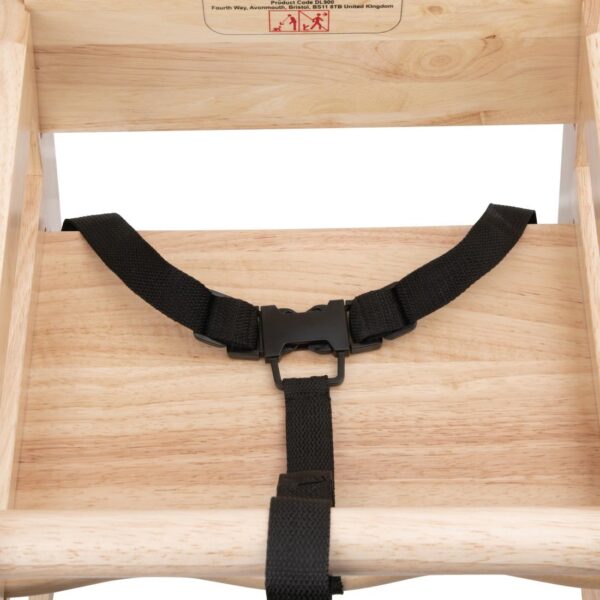 Bolero Wooden Highchair Natural Finish - Image 4