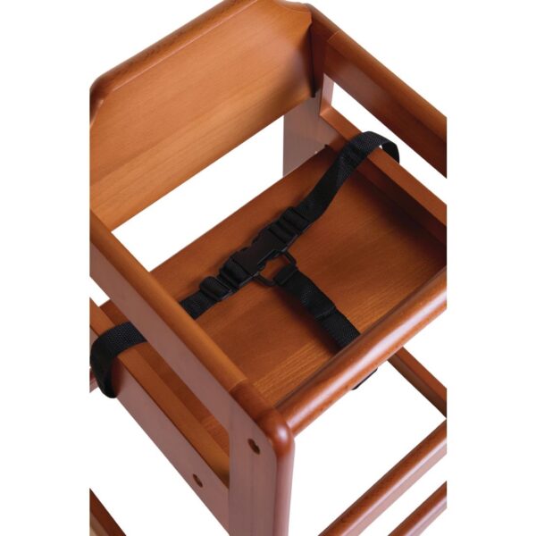 Bolero Wooden Highchair Dark Wood - Image 5