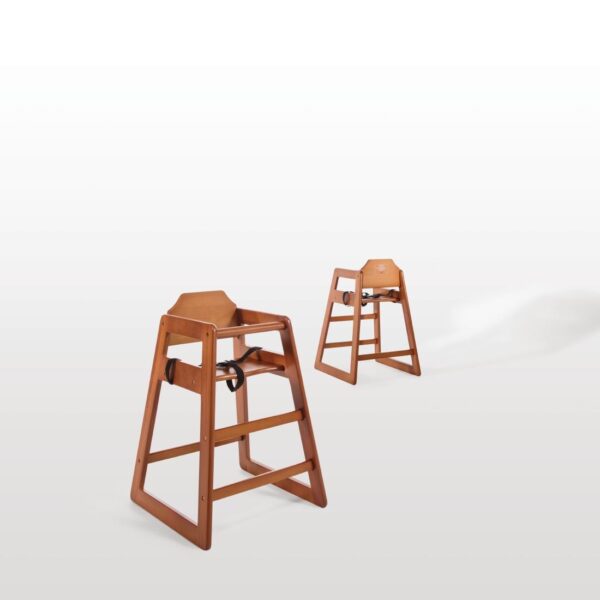 Bolero Wooden Highchair Dark Wood - Image 6