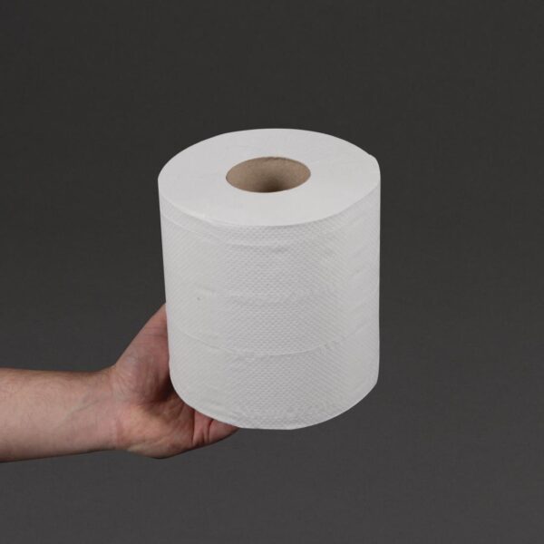 Jantex Centre Feed Roll White 2ply 480 sheets (Pack 6) - Image 4