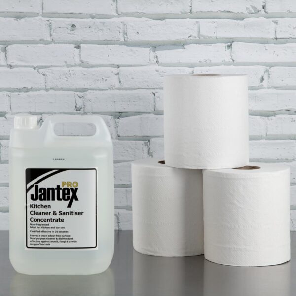 Jantex Centre Feed Roll White 2ply 480 sheets (Pack 6) - Image 6