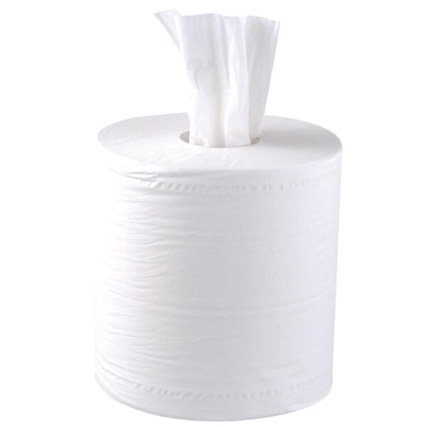 Jantex Centre Feed Roll White 2ply 480 sheets (Pack 6) - Image 7