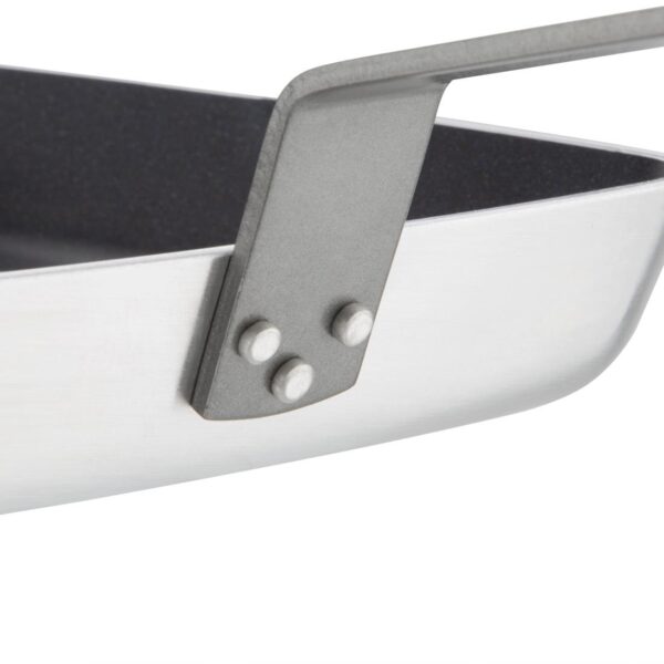 Vogue Non Stick Square Ribbed Skillet Pan Teflon Platinum Plus - 240mm 9 1/2" - Image 3