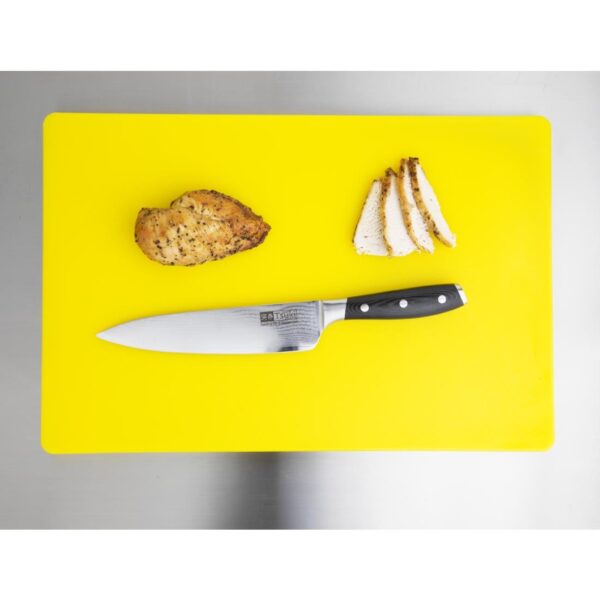 Hygiplas Extra Thick Low Density Chopping Board Yellow - 450x300x20mm - Image 5